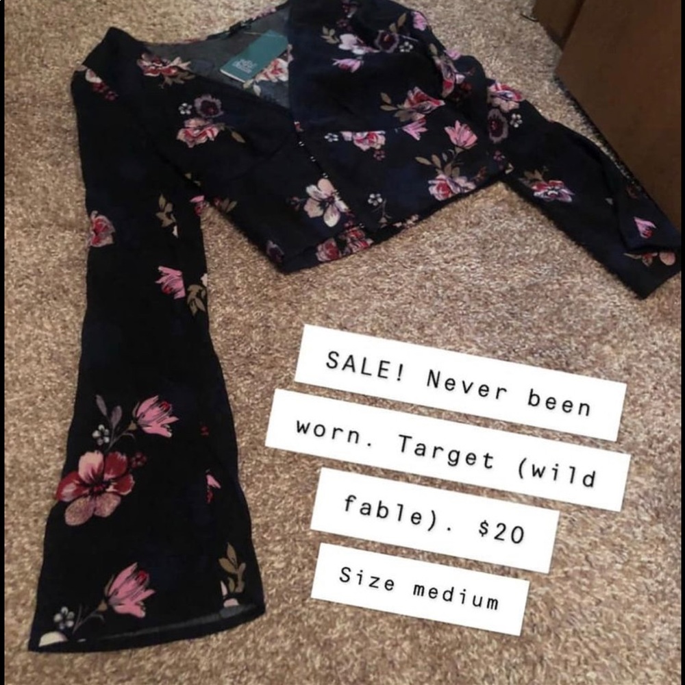 Floral crop top